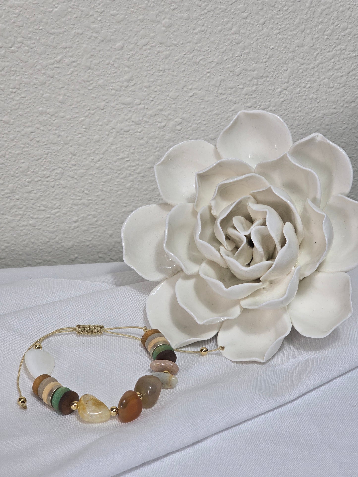 FLOWERED HEART BRACELET