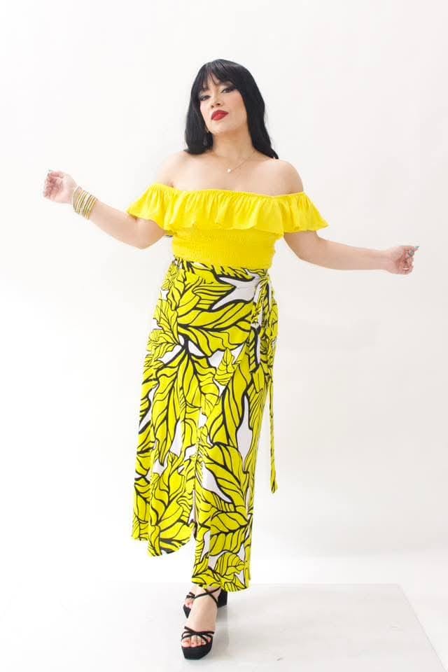 LONG SKIRT WRAP PRINT