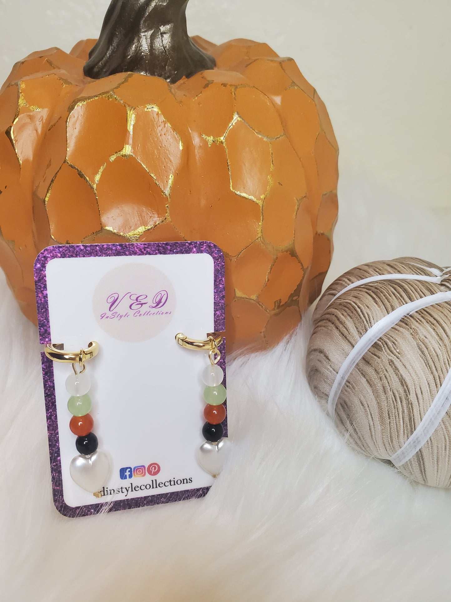 FALL EARRINGS RUBY