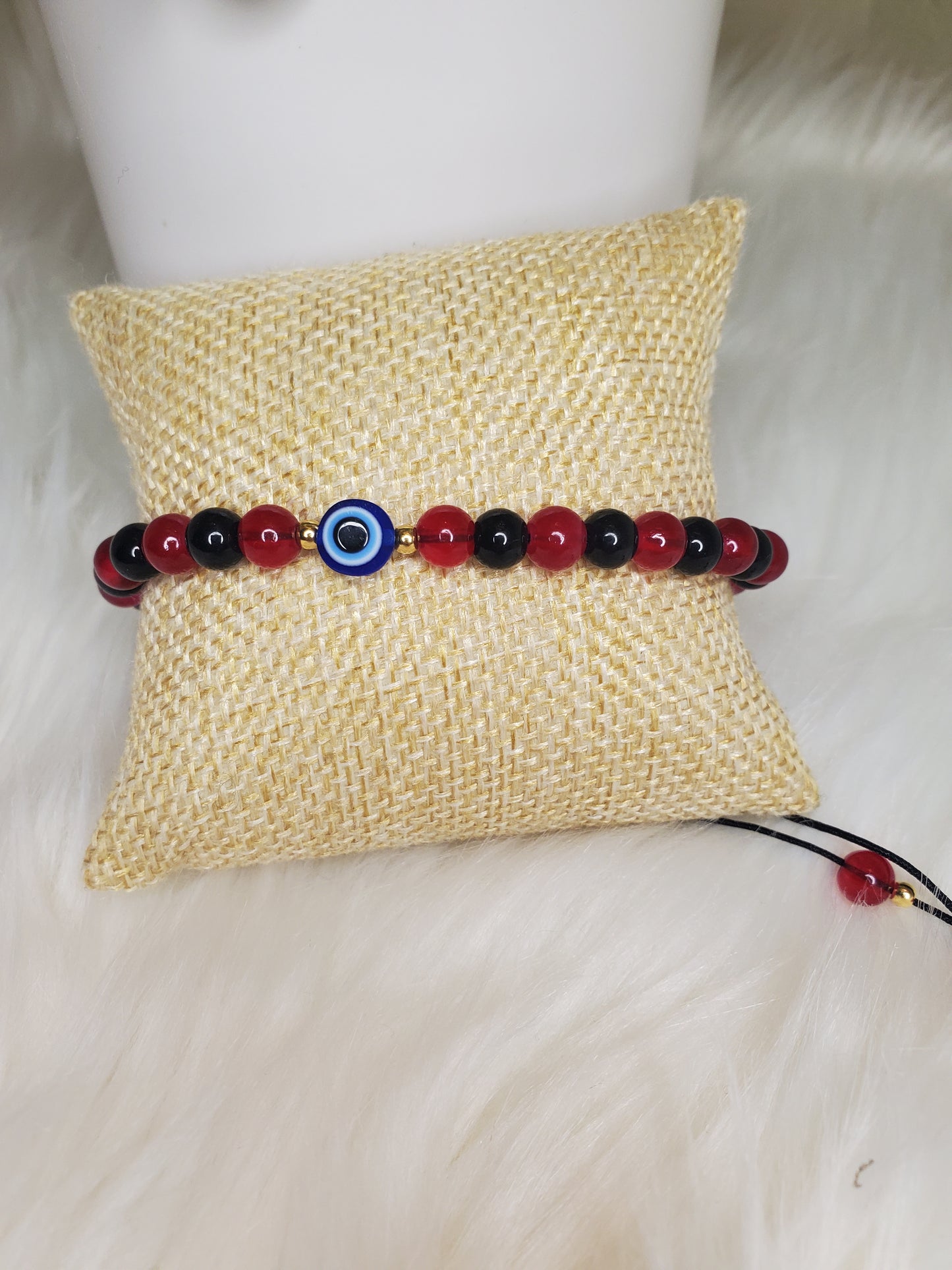 EVIL EYE ANKLET BRACELET RED