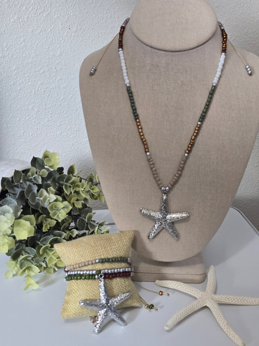 JEWELRY SET SILVER STAR