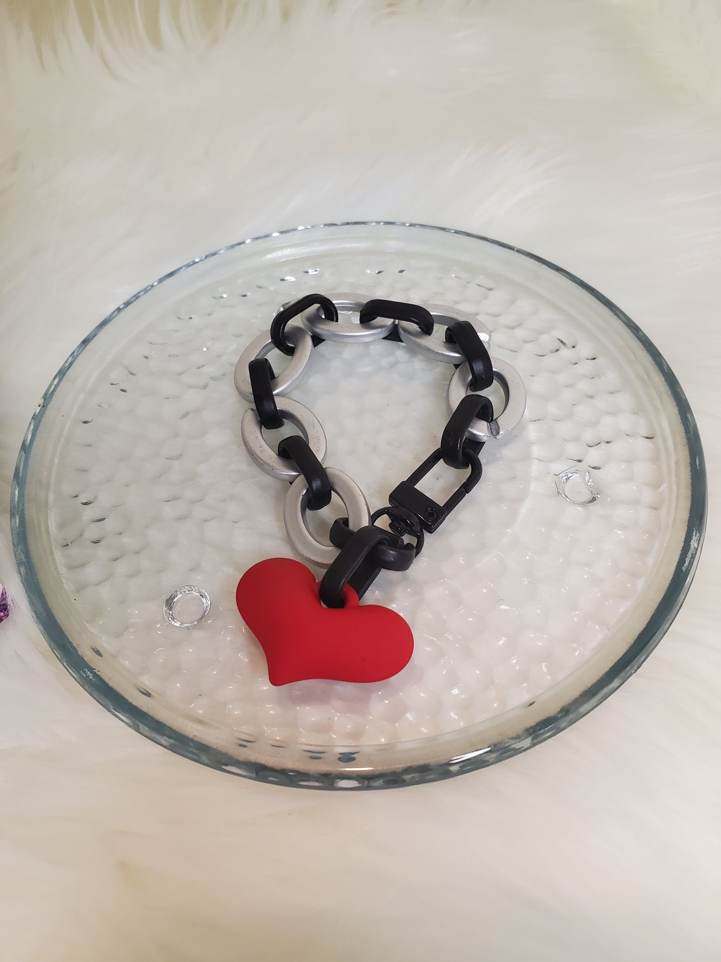 VALENTINE BRACELET RUBI SILVER