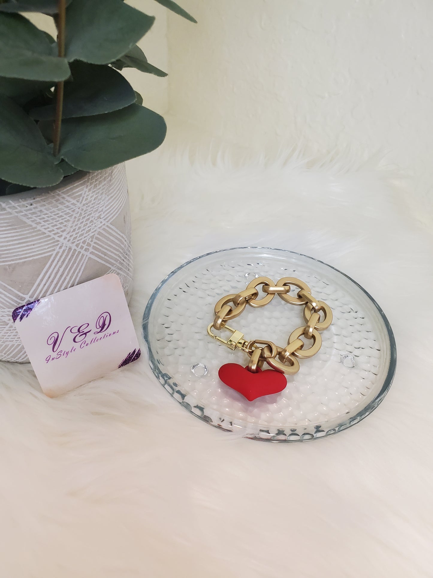 VALENTINE BRACELET RUBI GOLD